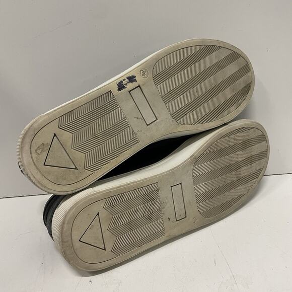 Beckett Simonon Shoes Trainers Black Pebbled Leather Men’s 9.5 Sneakers - Picture 6 of 10